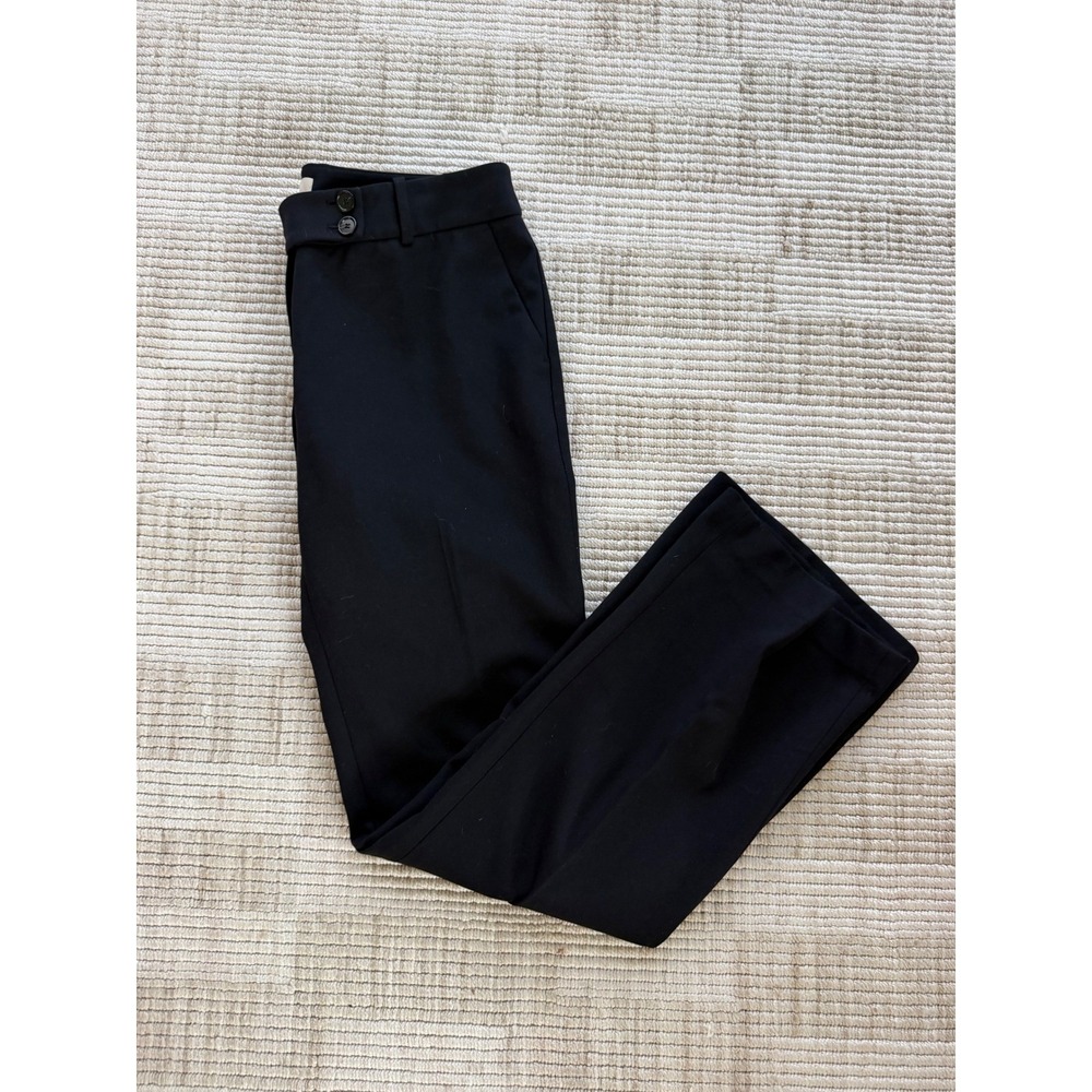 Ann Taylor LOFT Marisa Black Wide Leg Trousers Dress Pants Size 10 158-270277